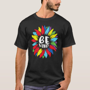 Camiseta Seja Gentil Gentileza Girassol Puzzle Conscientiza