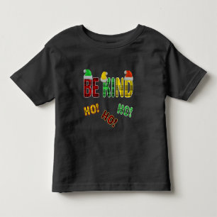 CAMISETA SEJA GENTIL HO HO HO ENGRAÇADO NATAL PLAID CITAÇÃO