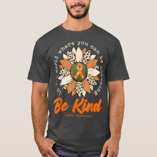 Camiseta Seja gentil Laranja de girassol Fita de Sensibiliz