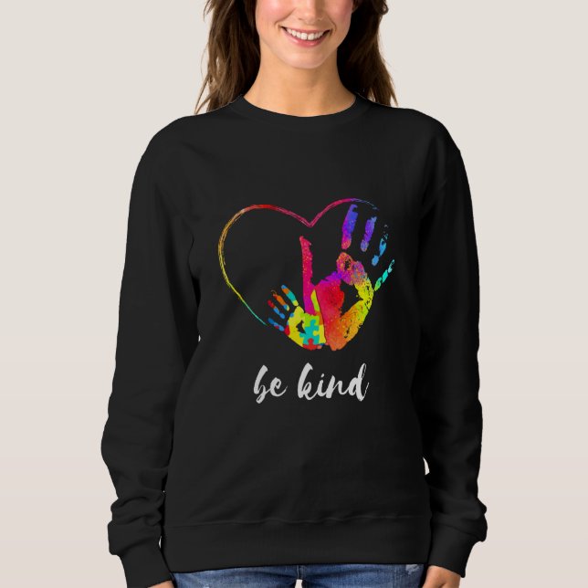 Camiseta Seja gentil, mês de consciência do Quebra-cabeça m (Frente)