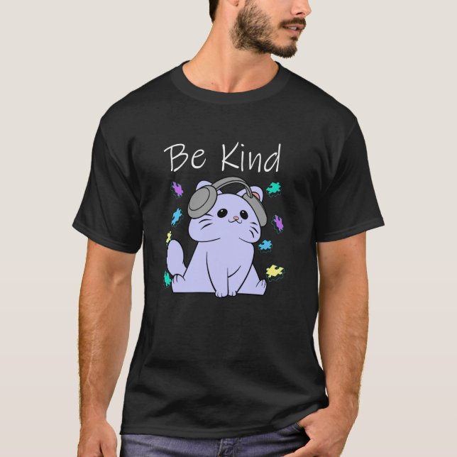 Camiseta Seja Gentil Mês de Conscientização do Aut (Frente)