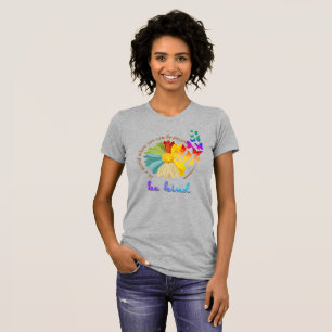 Camiseta Seja Gentil Mulheres Corte Ajustado