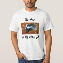 Camiseta Seja gentil ou eu te cheirarei!