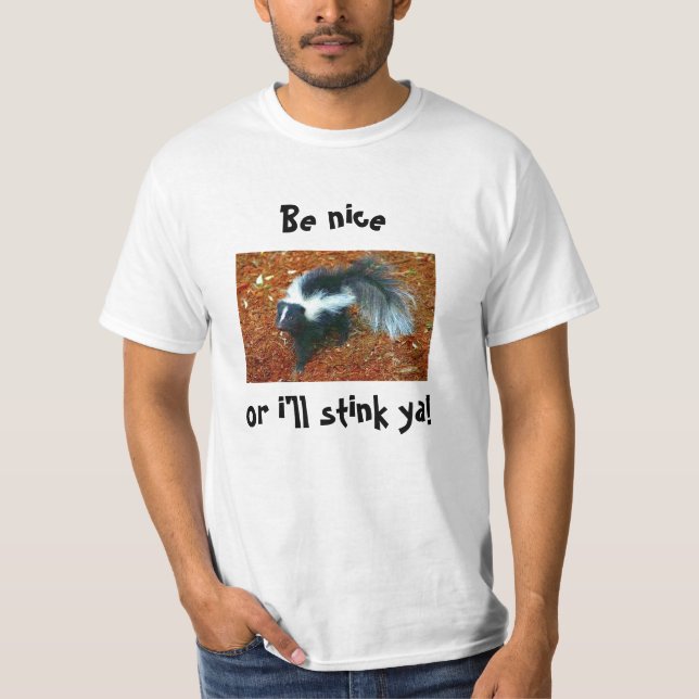 Camiseta Seja gentil ou eu te cheirarei! (Frente)