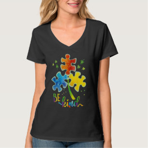 Camiseta Seja gentil Quebra-cabeça Piece Autismo Autismo Au