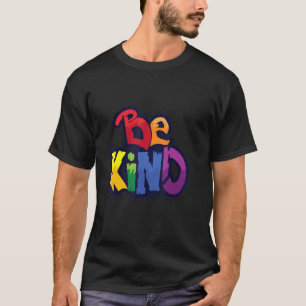 Camiseta Seja gentil Rainbow Sunflower Heard Lgbt Lésbica P