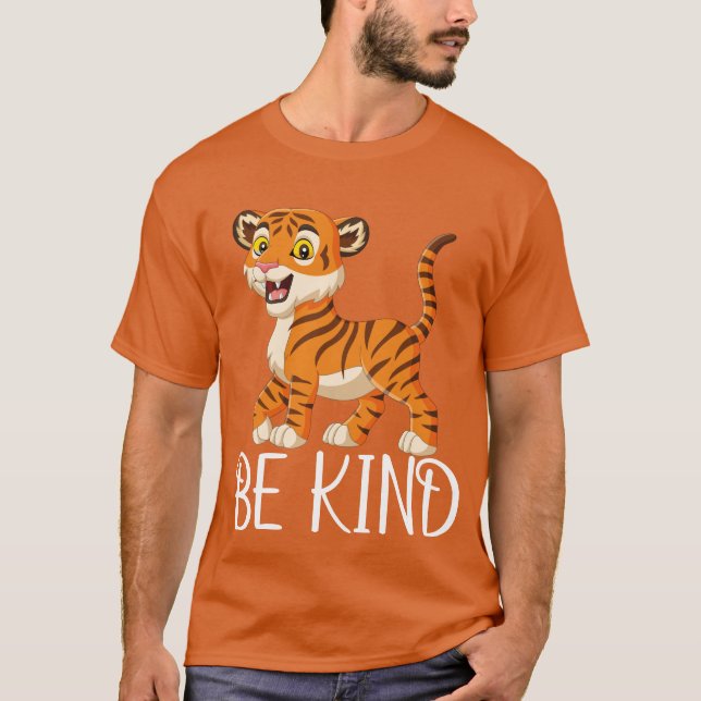 Camiseta seja gentil tigre (Frente)