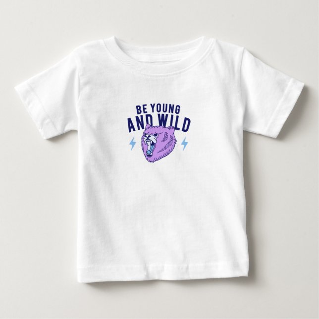 Camiseta Seja Jovem e Selvagem - Urso Bravo (Frente)