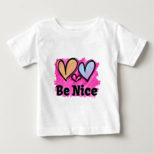 Camiseta Seja Legal Corações Aquarela