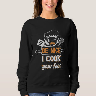 Camiseta Seja legal cozinhar seu chef Comida Pai mãe