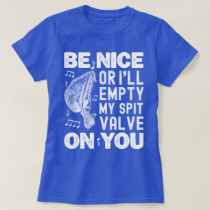 Camiseta Seja legal, eu esvaziarei minha vala de cuspe, mus