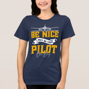 Camiseta Seja Legal, Eu Posso Ser Seu Piloto Um Dia Engraça