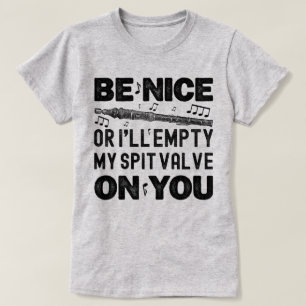 Camiseta Seja legal ou eu esvaziarei meu Flageolet de Válvu