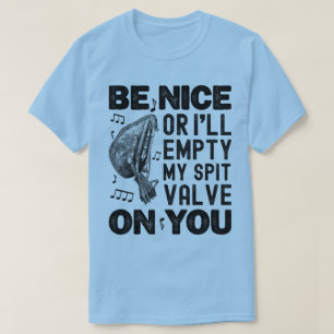 Camiseta Seja legal ou eu esvaziarei meu jogador de músculo