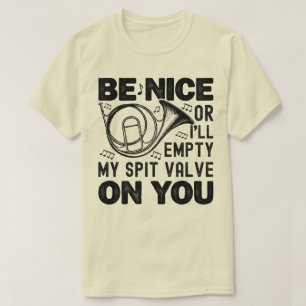 Camiseta Seja legal ou eu esvaziarei minha vala de cuspe do