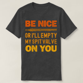 Camiseta Seja legal ou eu esvaziarei minha vala de cuspe em