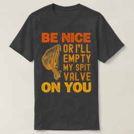 Camiseta Seja legal ou vou esvaziar minha vala de cuspe em 