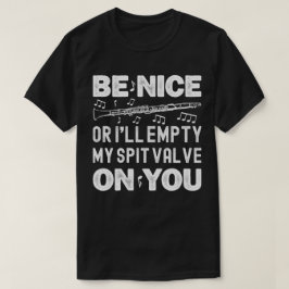 Camiseta Seja legal, vou esvaziar minha vala de cuspe, joga