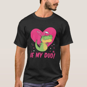Camiseta Seja Meu Duo Dia de os namorados De Dinossauro Voa