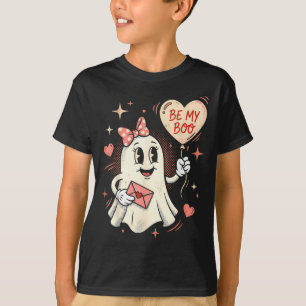 Camiseta Seja meu fantasma do coração balão valentine carta
