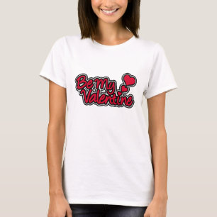 Camiseta "Seja meu Namorados" de mulheres brancas