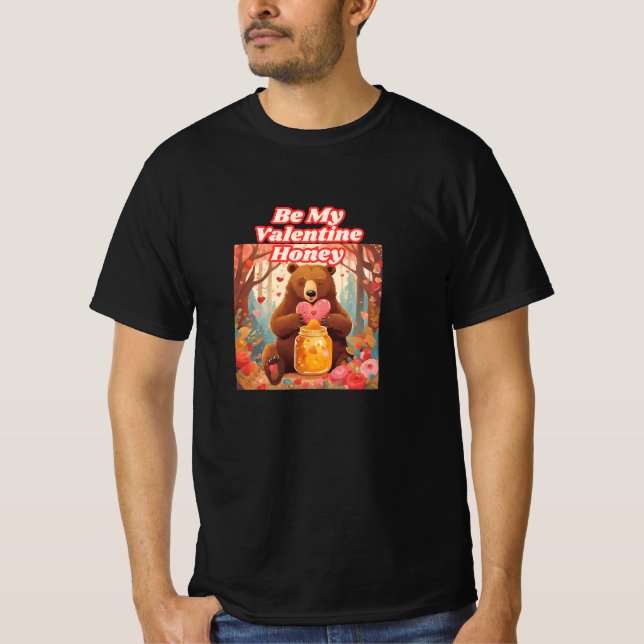 Camiseta Seja Meu Urso De Mel Valentin (Frente)