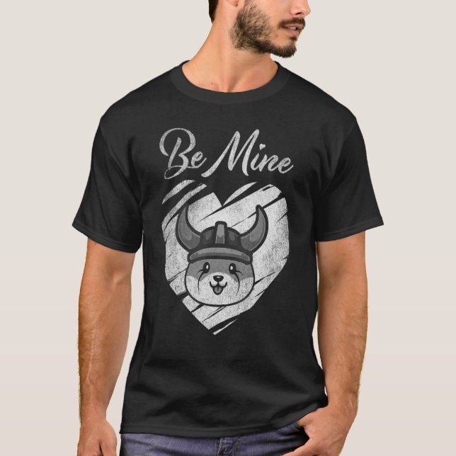 Camiseta Seja Minha Parede de Token Crypto Namorados Inu (Frente)