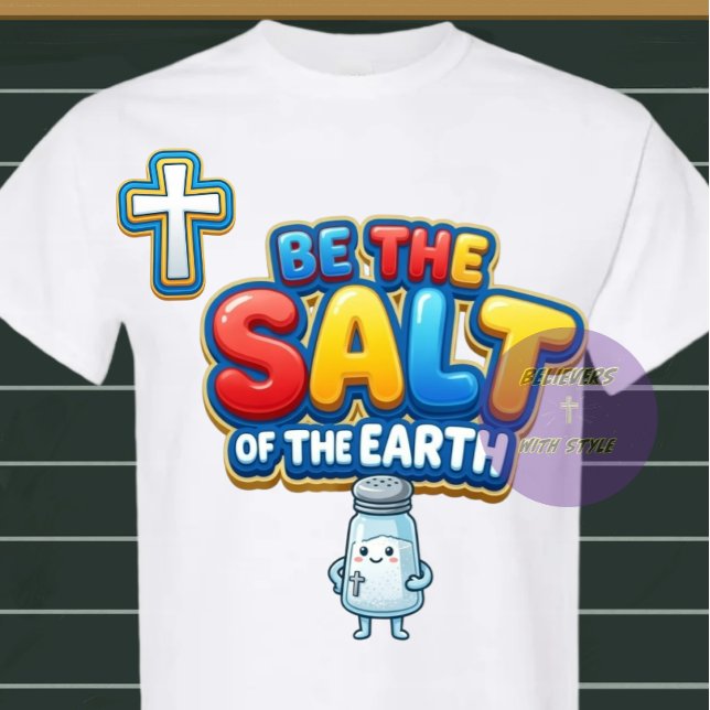 Camiseta Seja o Sal - Cristão (Criador carregado)