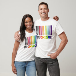 Camiseta Seja Orgulho Lgbt de Código de Bar Único