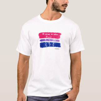 Camiseta Seja orgulhoso, viva o orgulho bissexual