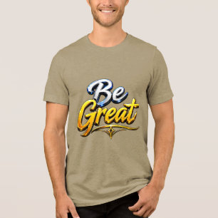Camiseta Seja Ótima Tipografia Motivacional