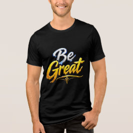 Camiseta Seja Ótima Tipografia Motivacional
