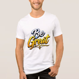 Camiseta Seja Ótima Tipografia Motivacional