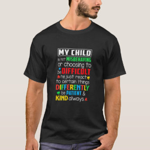 Camiseta Seja Paciente Sempre Autismo Mãe Autismo Consciênc