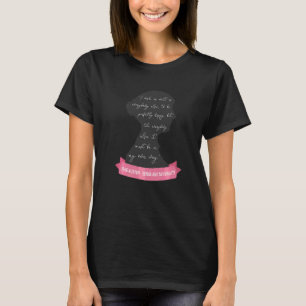 Camiseta Seja Perfeitamente Feliz, Jane Austen Cita Sentido