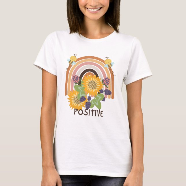 Camiseta Seja positivo - Inspirativo e bonito (Frente)