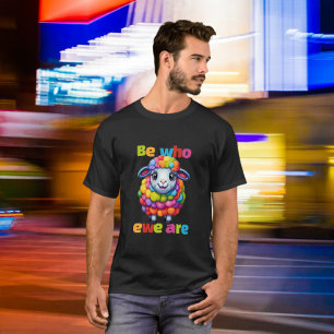 Camiseta Seja quem for, Rainbow Sheep