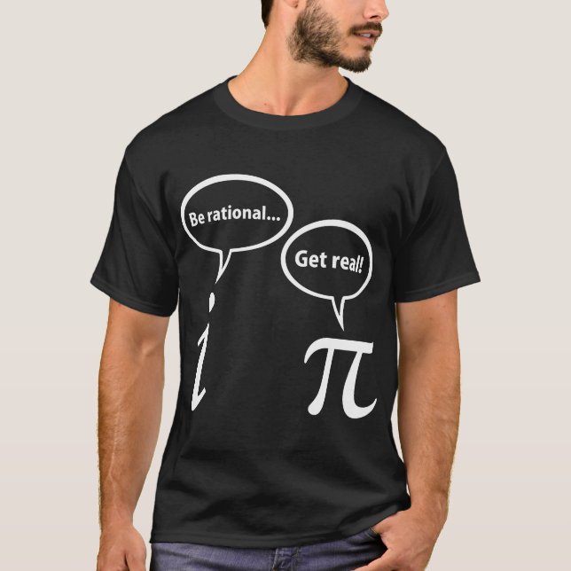 CAMISETA SEJA RACIONAL OBTENHA MATEMÁTICA IMAGINÁRIA REAL (Frente)