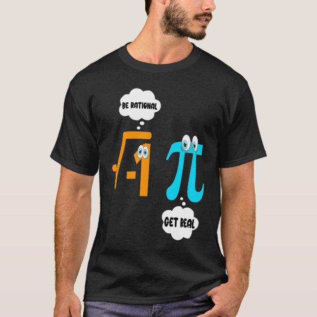 Camiseta Seja Racional Seja Real Matemática  Aluno Professo (Frente)