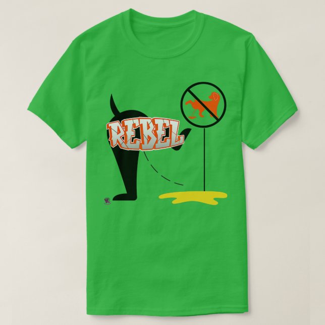 Camiseta Seja rebelde (Frente do Design)