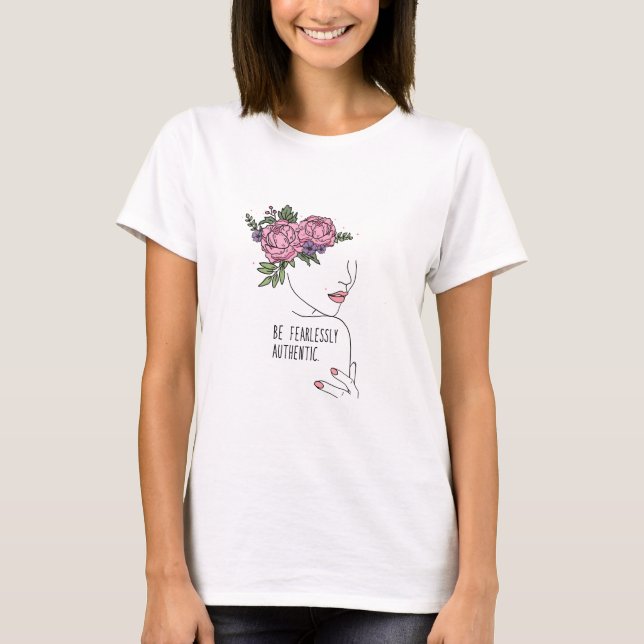 Camiseta Seja Rosas sem medo (Frente)