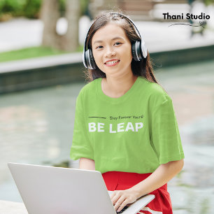 Camiseta Seja Salto Para Sempre Jovem Típico Moderno Simple