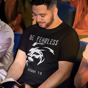 Camiseta Seja sem medo, Christian Faith Joshua 1:9