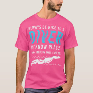 Camiseta Seja Sempre Bom Para Um Instrutor De Mergulho Scub