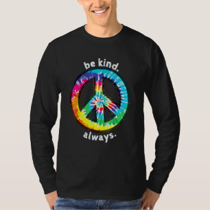 Camiseta Seja sempre gentil... Sinal de paz de colar...