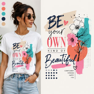Camiseta Seja Seu Próprio Design, Design de Mulheres da Mod