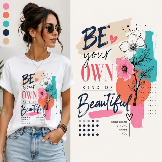 Camiseta Seja Seu Próprio Design, Design de Mulheres da Mod (Criador carregado)