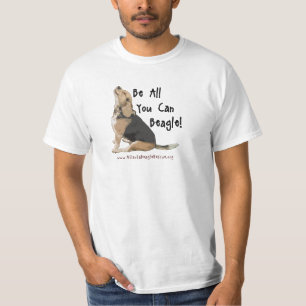Camiseta Seja tudo que você pode lebreiro! O T dos homens