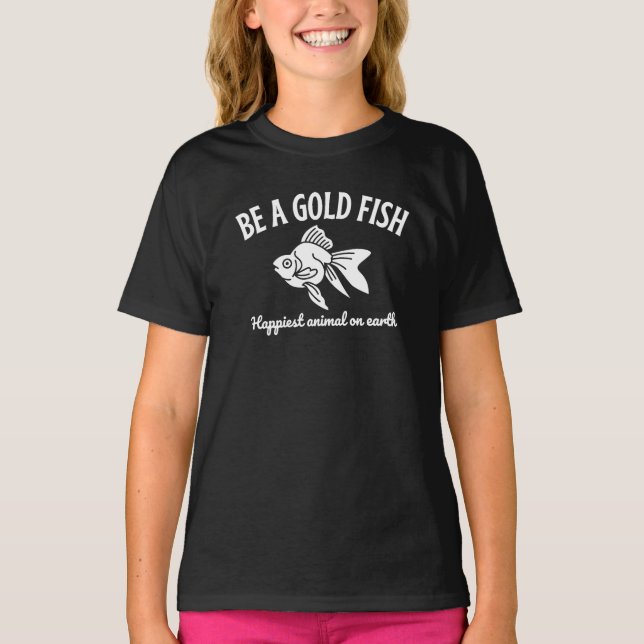 Camiseta Seja Um Animal Dourado Mais Feliz Da Terra (Frente)