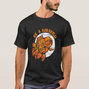 Camiseta Seja um Aquarista de Peixes Dourados Viciado em Aq